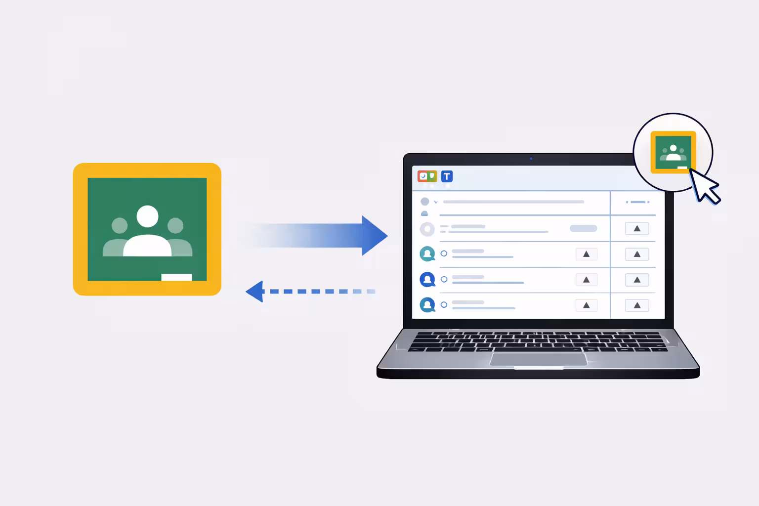Google Classroom Integration Interface
