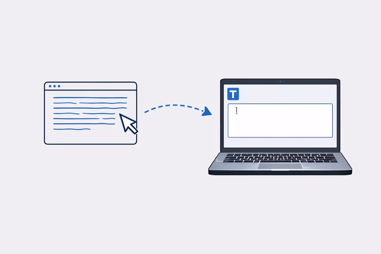 Paste Text Interface